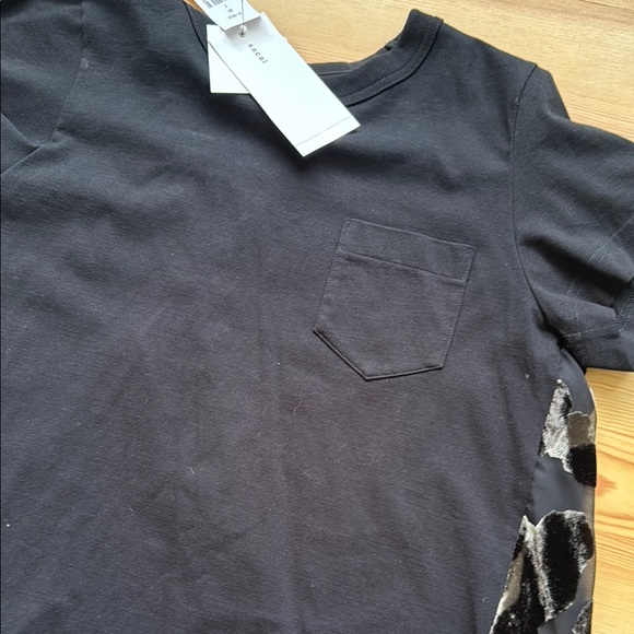 Sacai Stylish Black Shirt with Sheer Accents size 3(M) brand new with tag - Picture 3 of 12